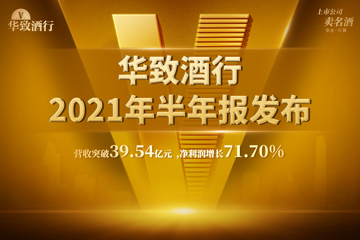 华致酒行2021年半年报发布：营收突破39.54亿元 净利润增长71.70%